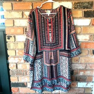Anthropologie Fig & Flower Boho Tunic Dress